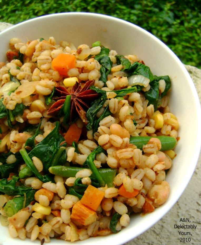 Delectably yours,: Barley salad